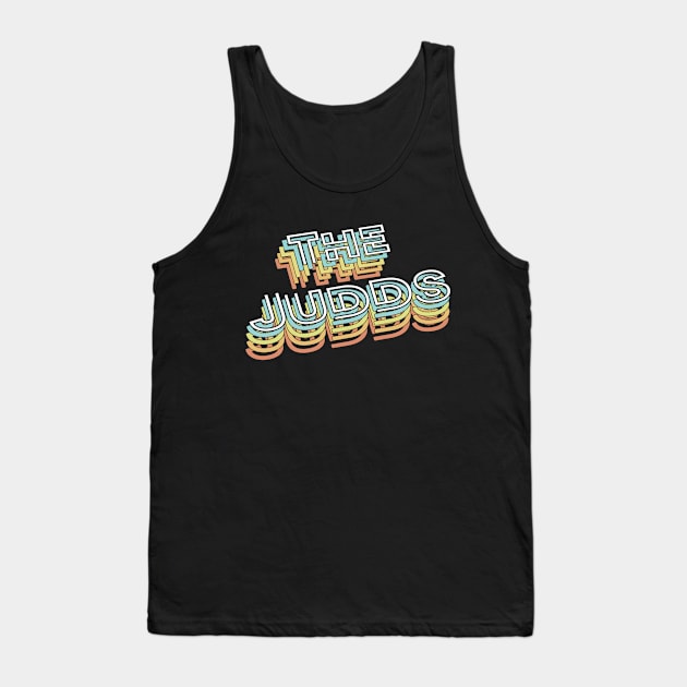 The Judds Retro Typography Faded Style Tank Top by PREMAN PENSIUN PROJECT